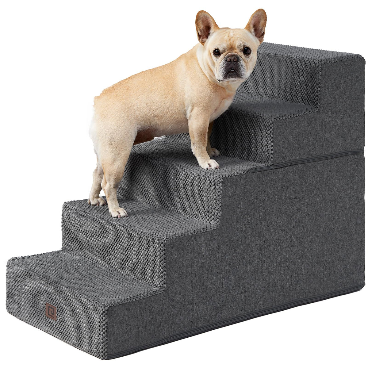 EHEYCIGA dog stairs 25in height with five steps for easy bed access.