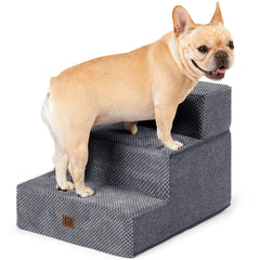 EHEYCIGA dog stairs 3-step sofa-use show gentle, safe access for small dogs