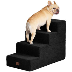 EHEYCIGA dog stairs 4-step bed-edge setup for easy bed access