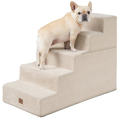 EHEYCIGA dog stairs sit at a bed edge for easy, safe access.