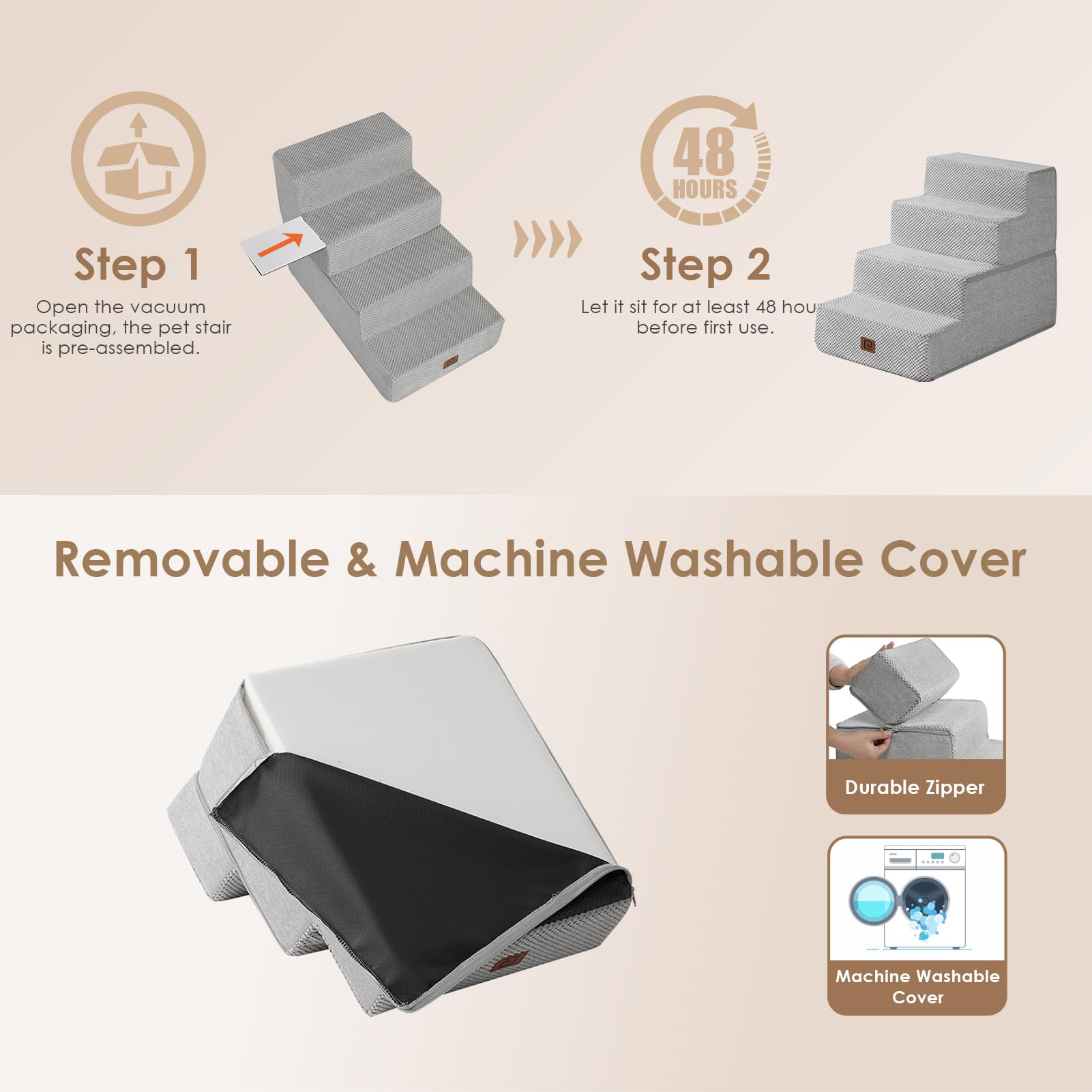 EHEYCIGA foam expands after unboxing for full stability.