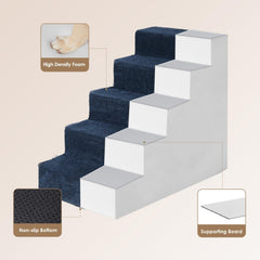 EHEYCIGA dog stairs folded-bed mode doubles as a cozy puppy bed