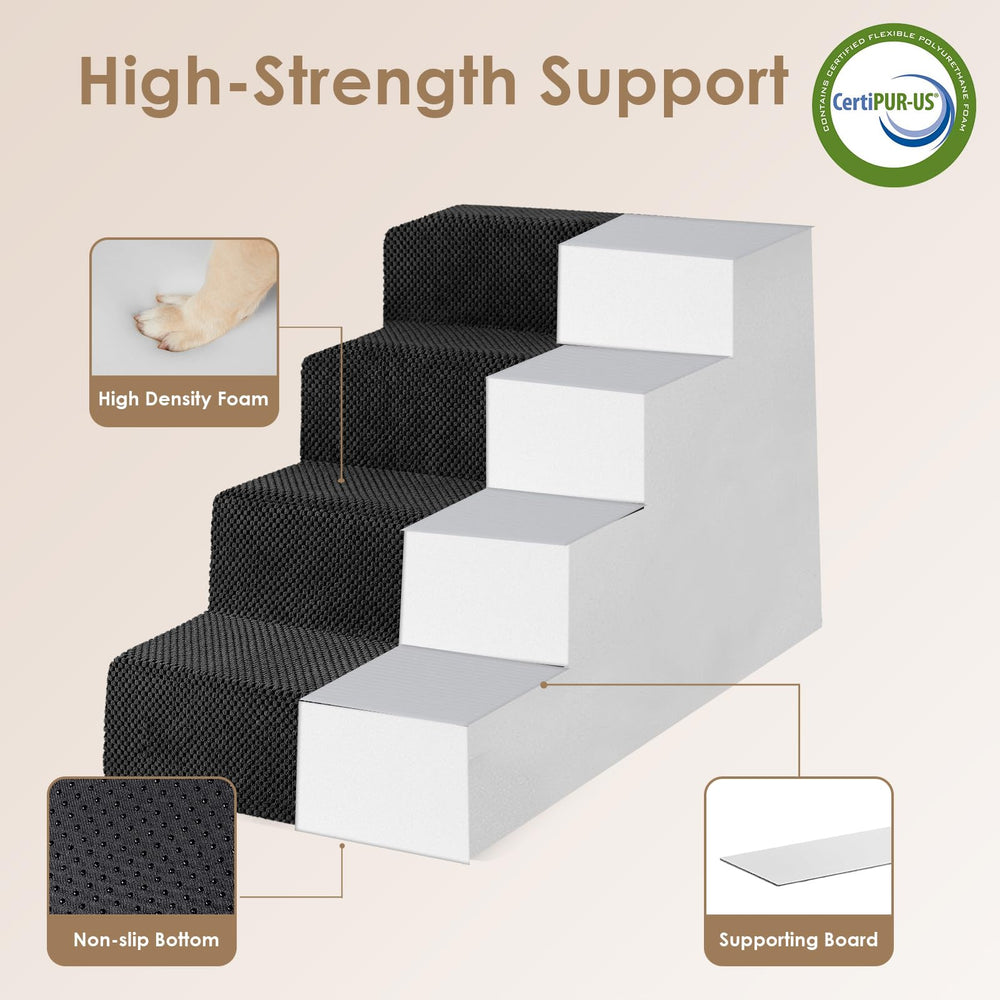 EHEYCIGA dog stairs folded for compact storage between uses