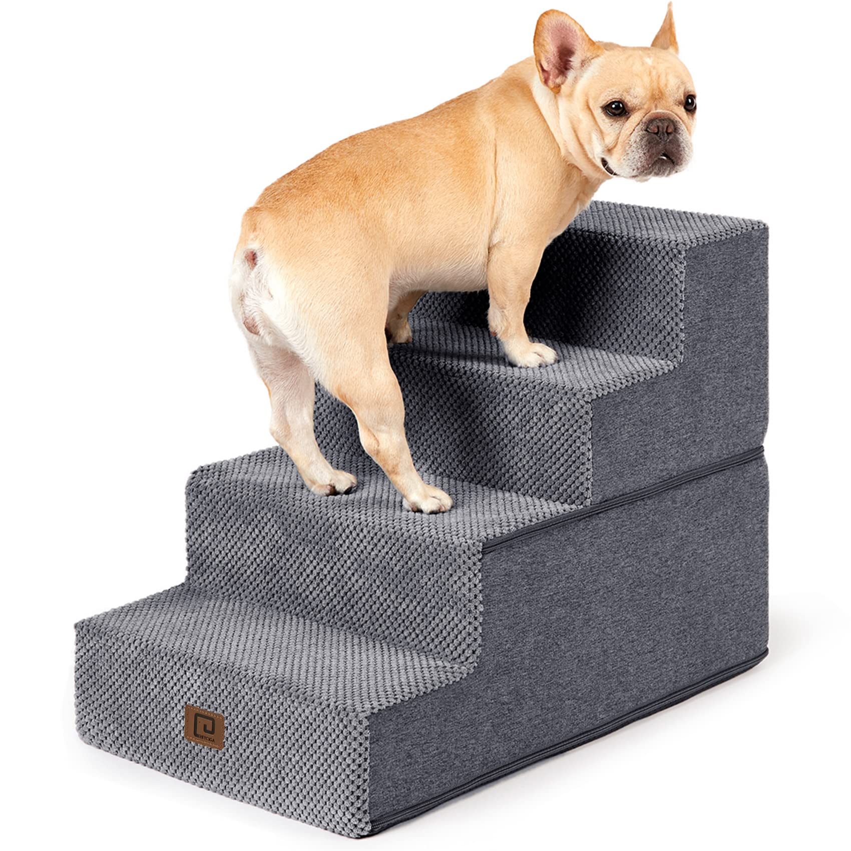 EHEYCIGA dog stairs beside a sofa demonstrating multi-use versatility