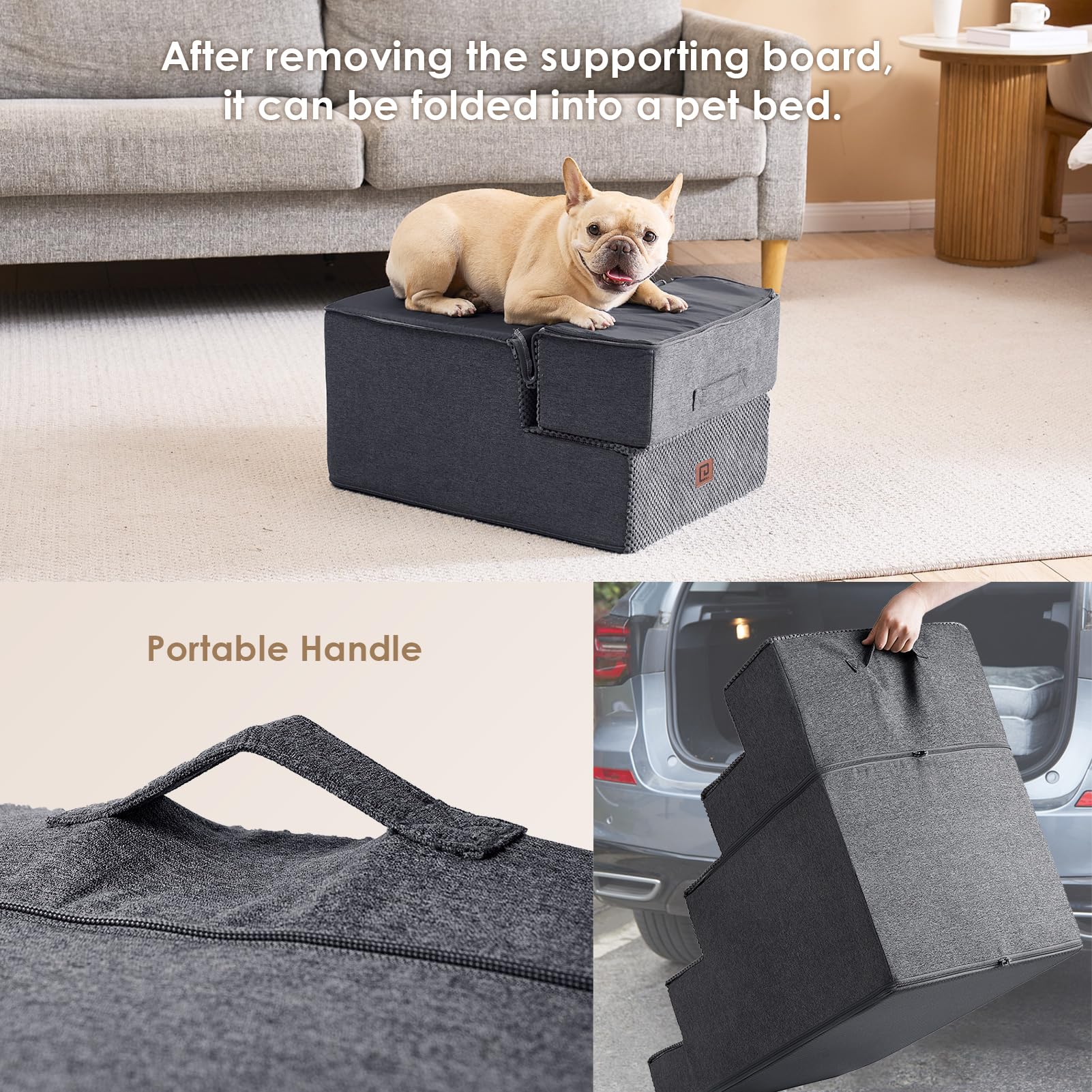 EHEYCIGA dog stairs on couch for easy sofa access.