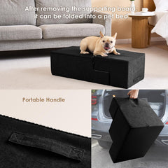 EHEYCIGA dog stairs removable cover is washable for quick cleaning