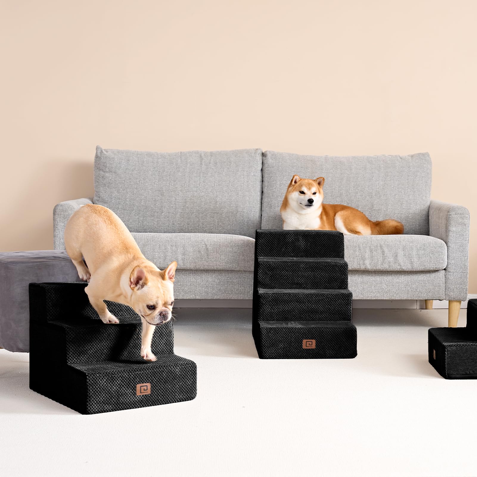 EHEYCIGA removable cover on dog stairs makes cleaning quick