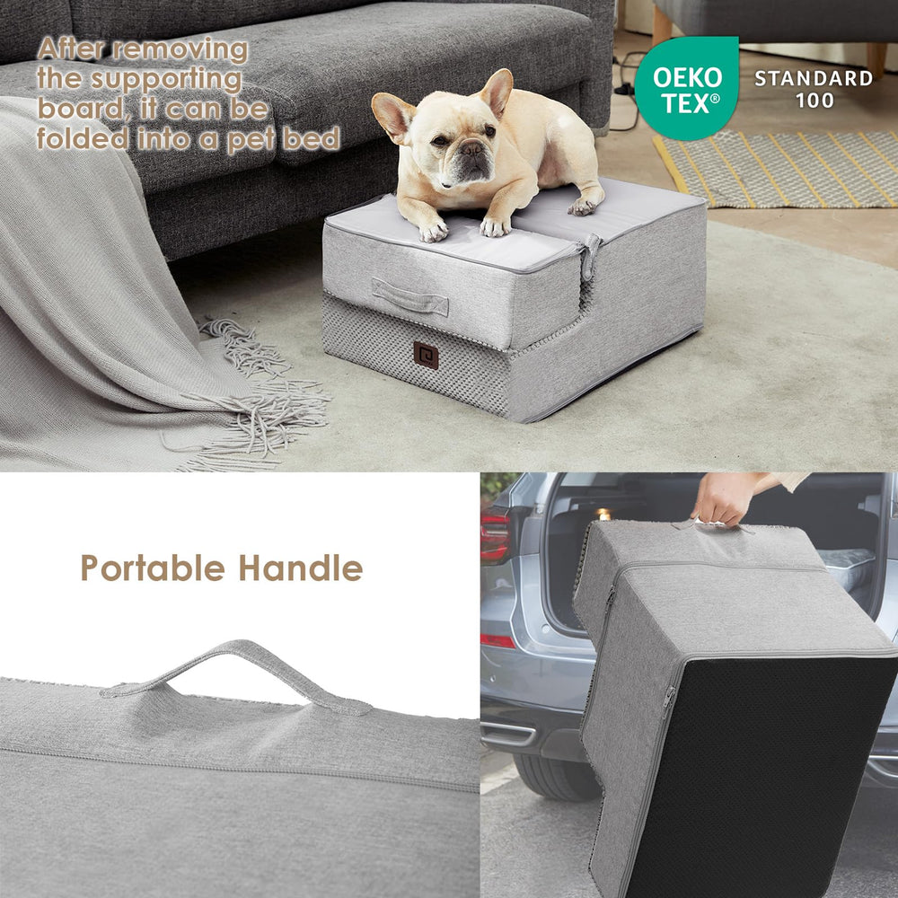 EHEYCIGA Dog Stairs removable cover for easy cleaning