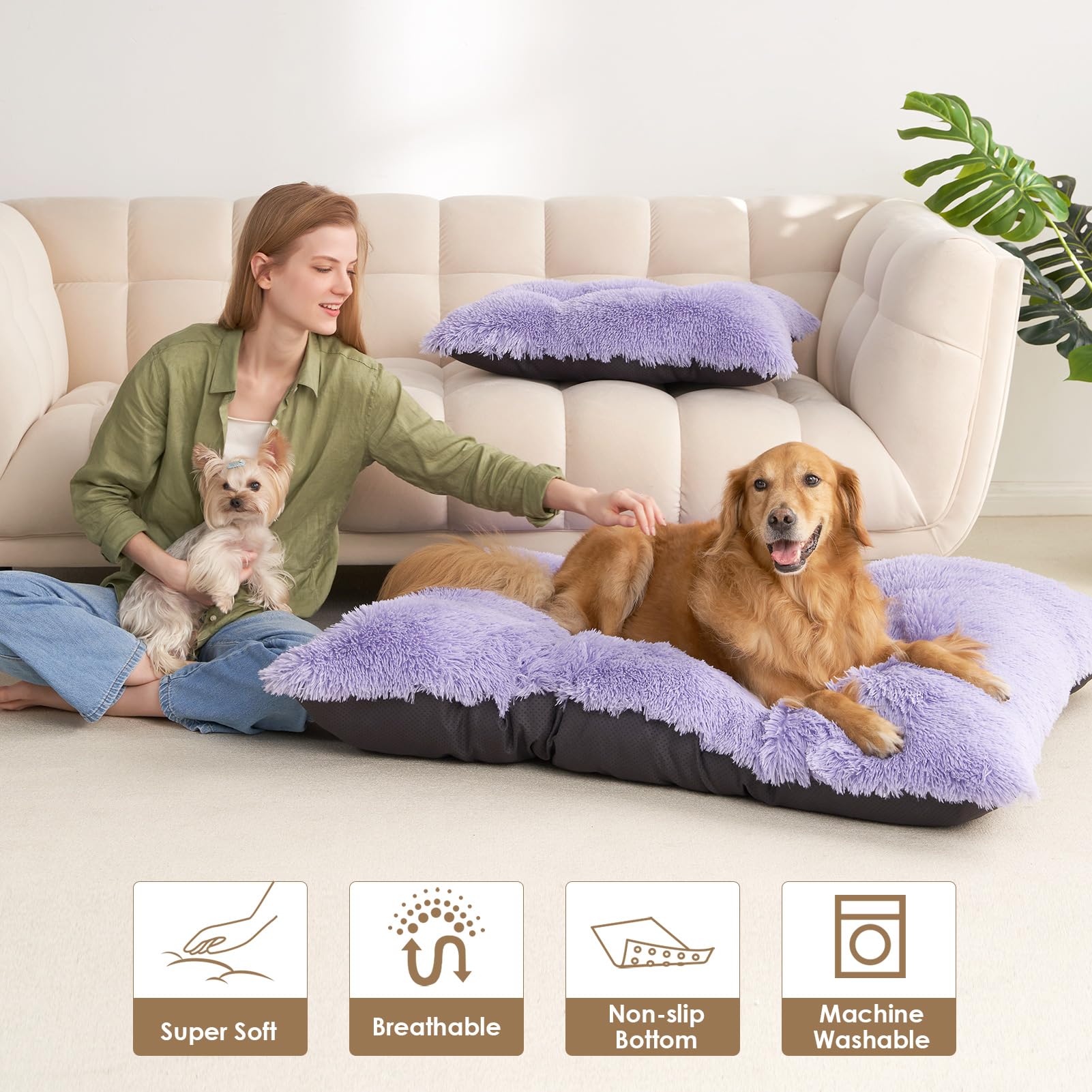 EHEYCIGA Breathable down-alternative filling provides cushions without overheating.