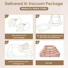 EHEYCIGA dusty-pink fleece surface offers warm, cozy lounging.