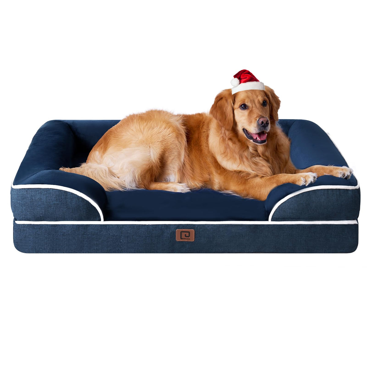 EHEYCIGA egg-crate memory foam bed top view showing even support
