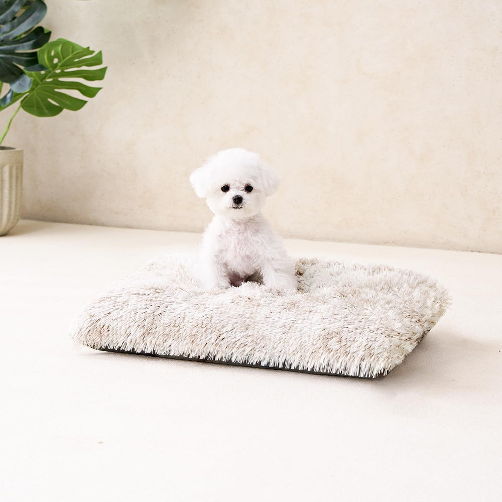 EHEYCIGA Fluffy Dog Crate Bed care instructions after washing.