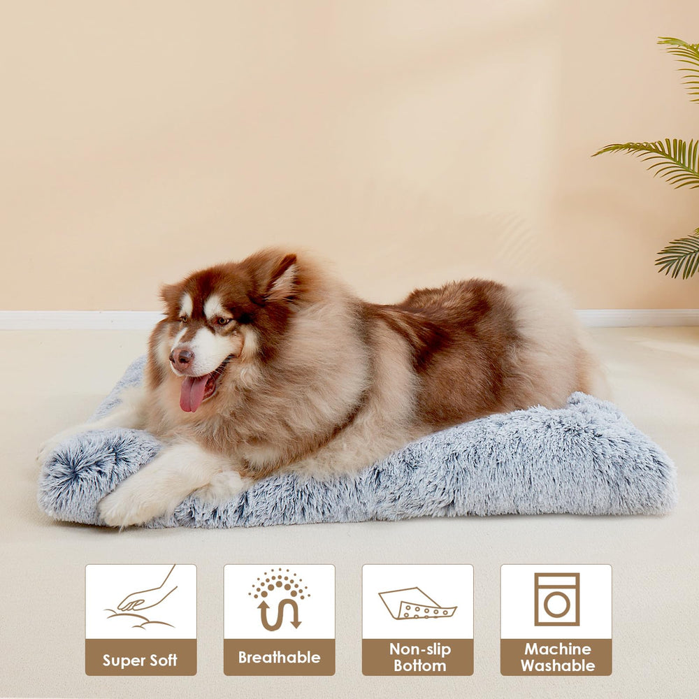 EHEYCIGA fluffy XXL dog crate pad extra-large size option.