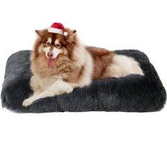 EHEYCIGA fluffy XXL dog crate pad soft surface comforts large dogs during crate time.