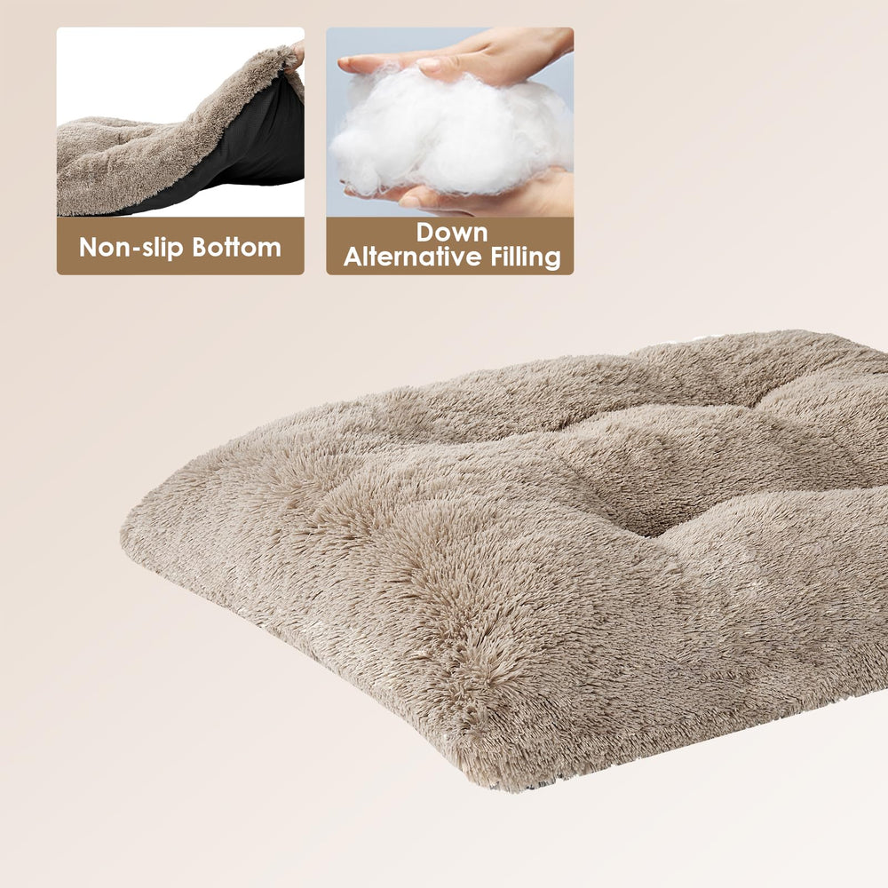 EHEYCIGA fluffy XXL dog crate pad washable for easy care.