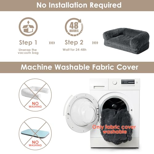 EHEYCIGA Foldable XXL Dog Bed designed for large dogs and shared relaxation at home