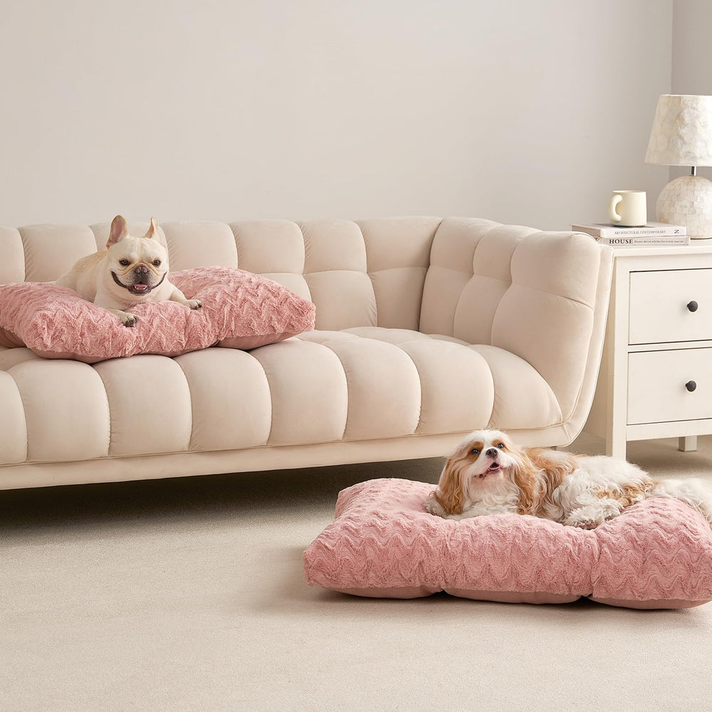 EHEYCIGA Folded-storage dog bed shows portable space-saving option.