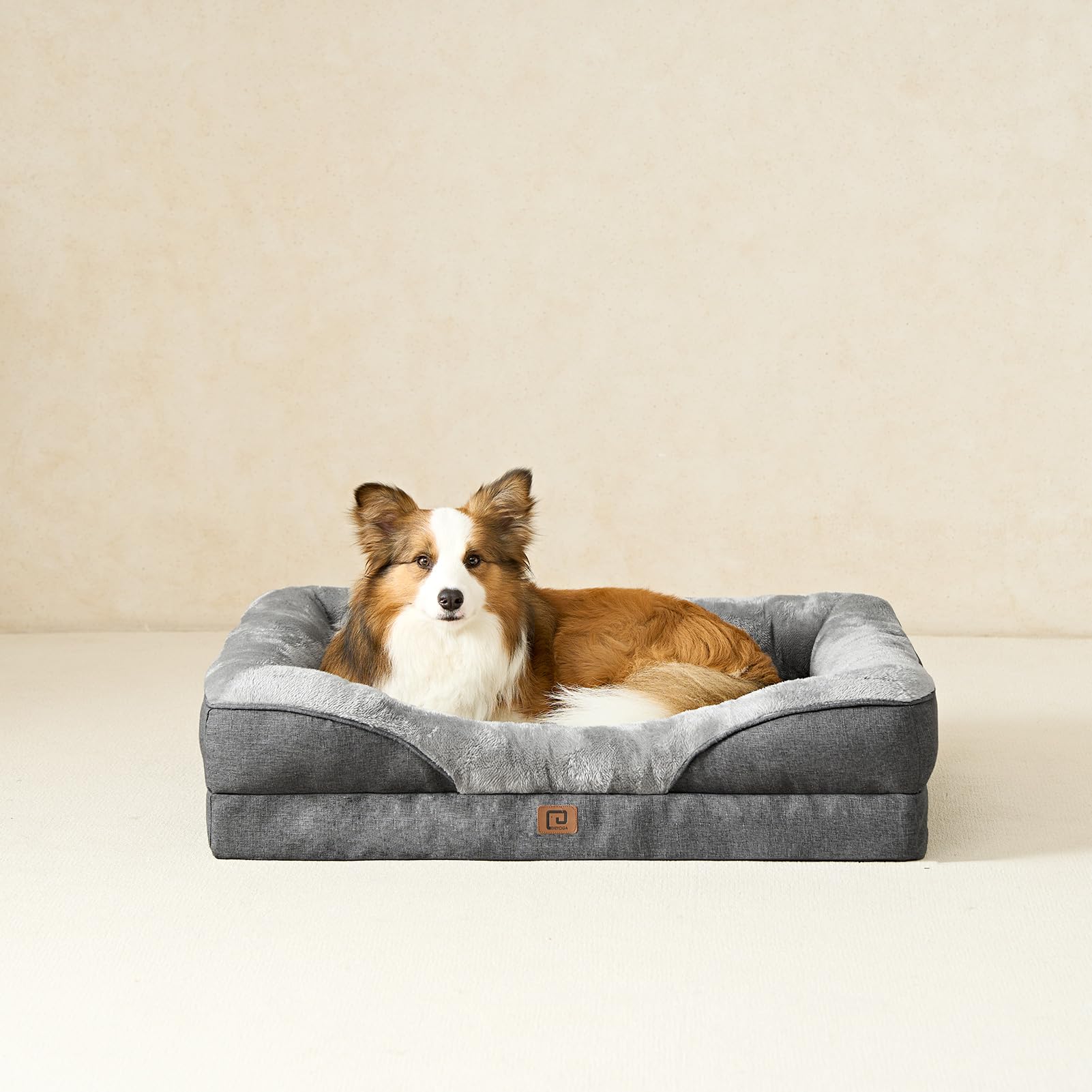 EHEYCIGA gray fleece texture highlights luxurious look and cozy feel
