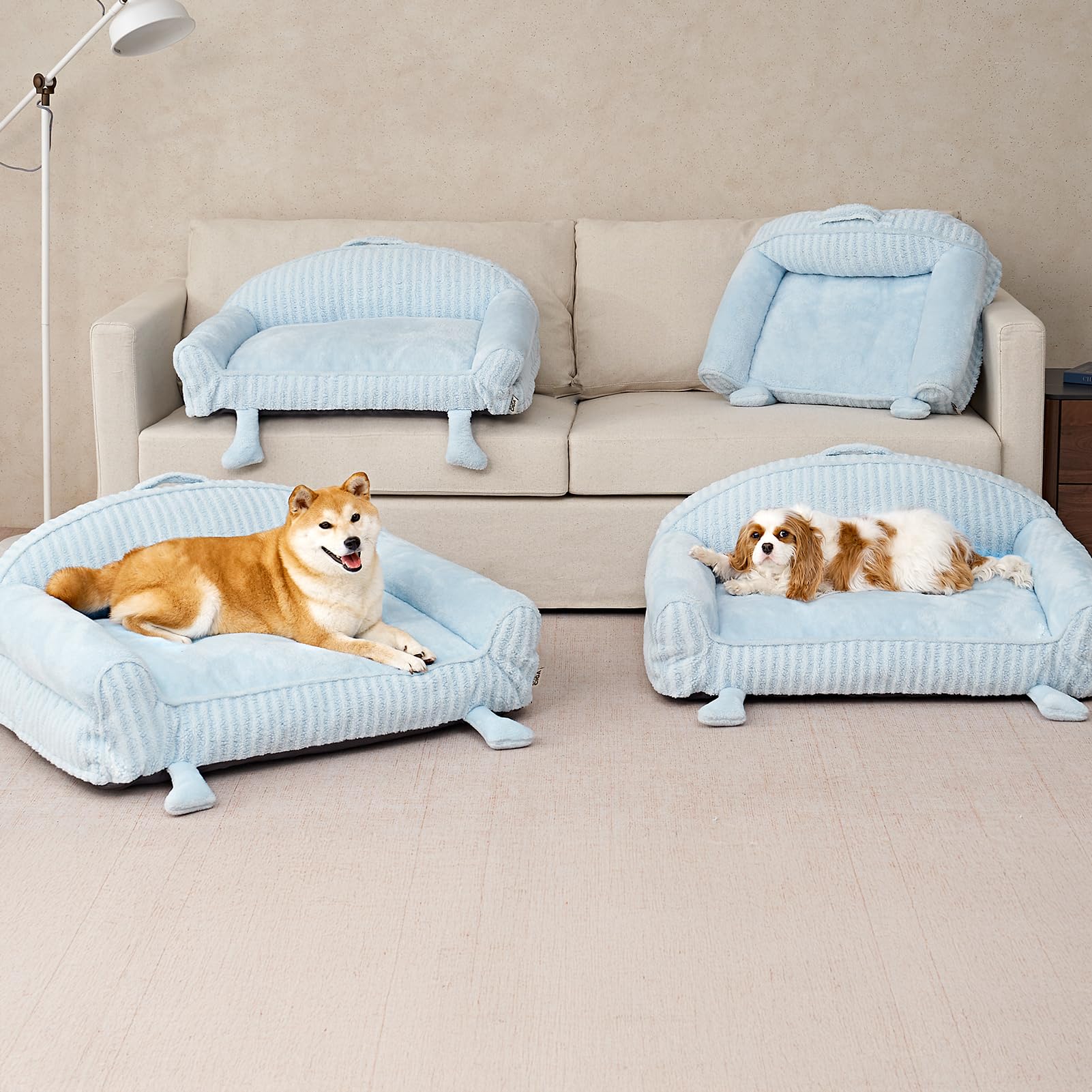 EHEYCIGA high backrest design suited for pets who like extra elevation.