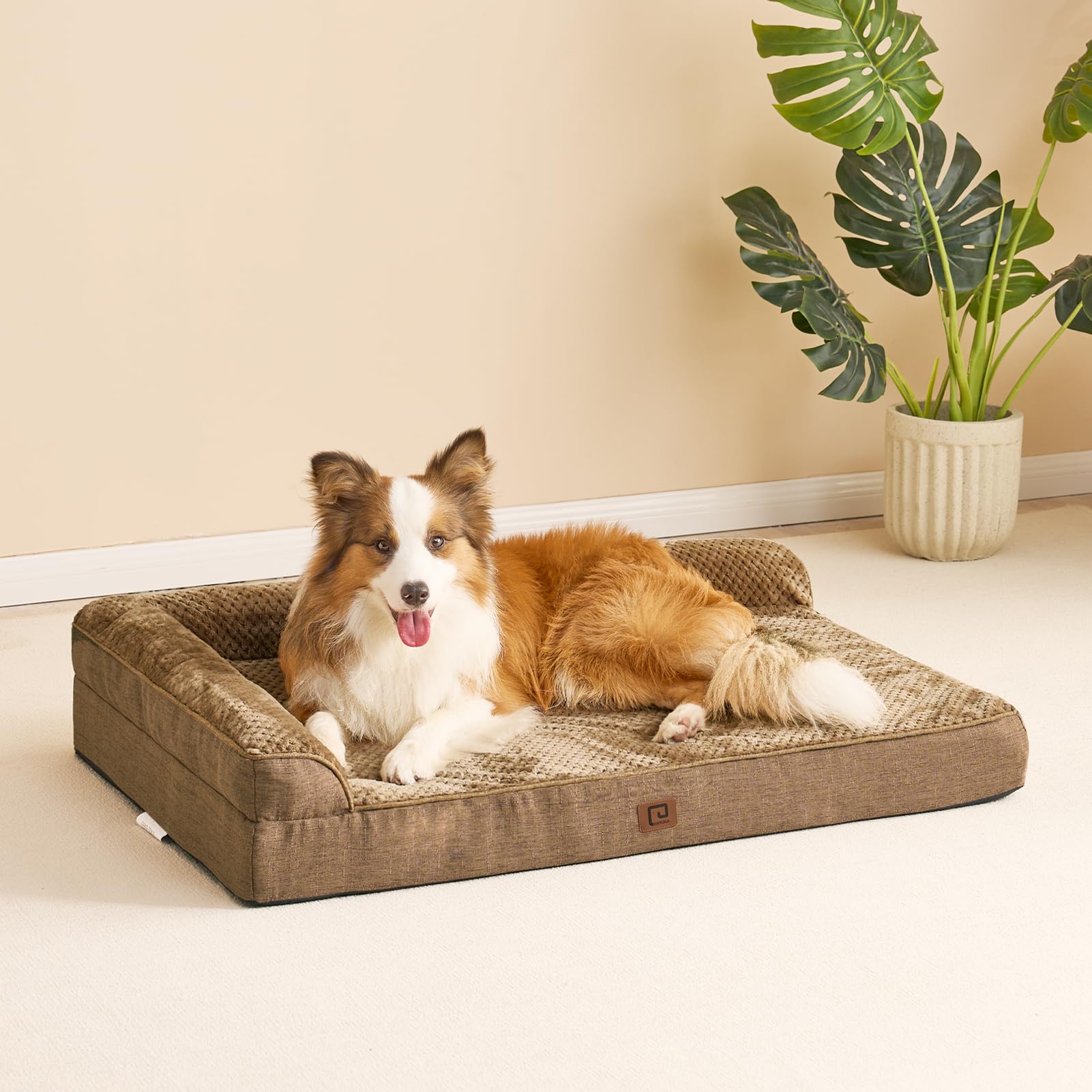 EHEYCIGA large dog bed fits crates and spacious lounging areas.