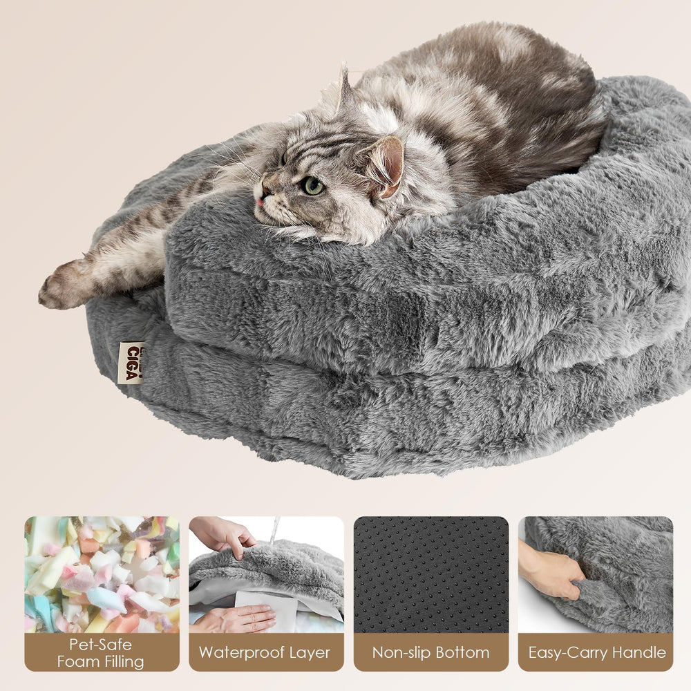 EHEYCIGA large dog bed non-slip base detail ensures stable resting