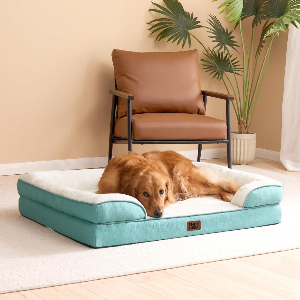 EHEYCIGA large-xl dog bed size variation image suggests fit for big breeds