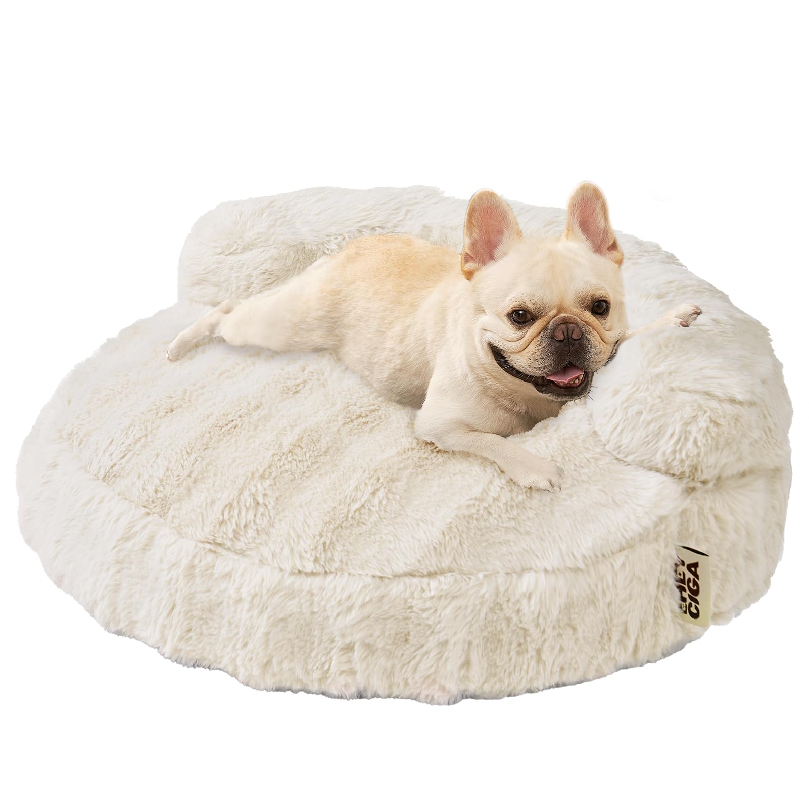 EHEYCIGA medium dog bed foam softness showcases cloud-like support for cozy naps.
