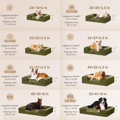 EHEYCIGA memory-foam-core-dog-bed highlights even support and pressure relief.
