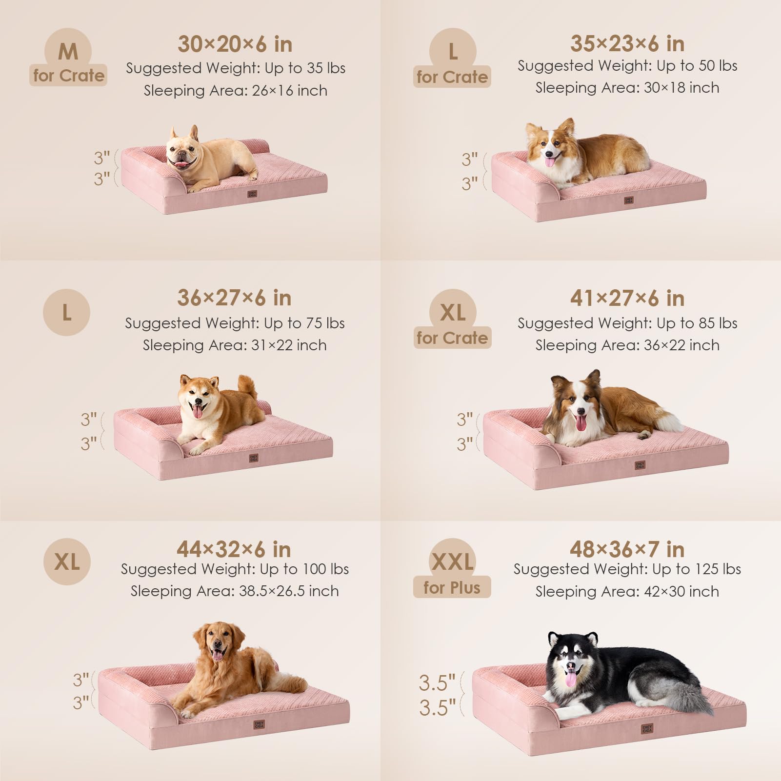 EHEYCIGA memory-foam-dog-bed-egg-crate-foam cushions joints for comforting decompression.