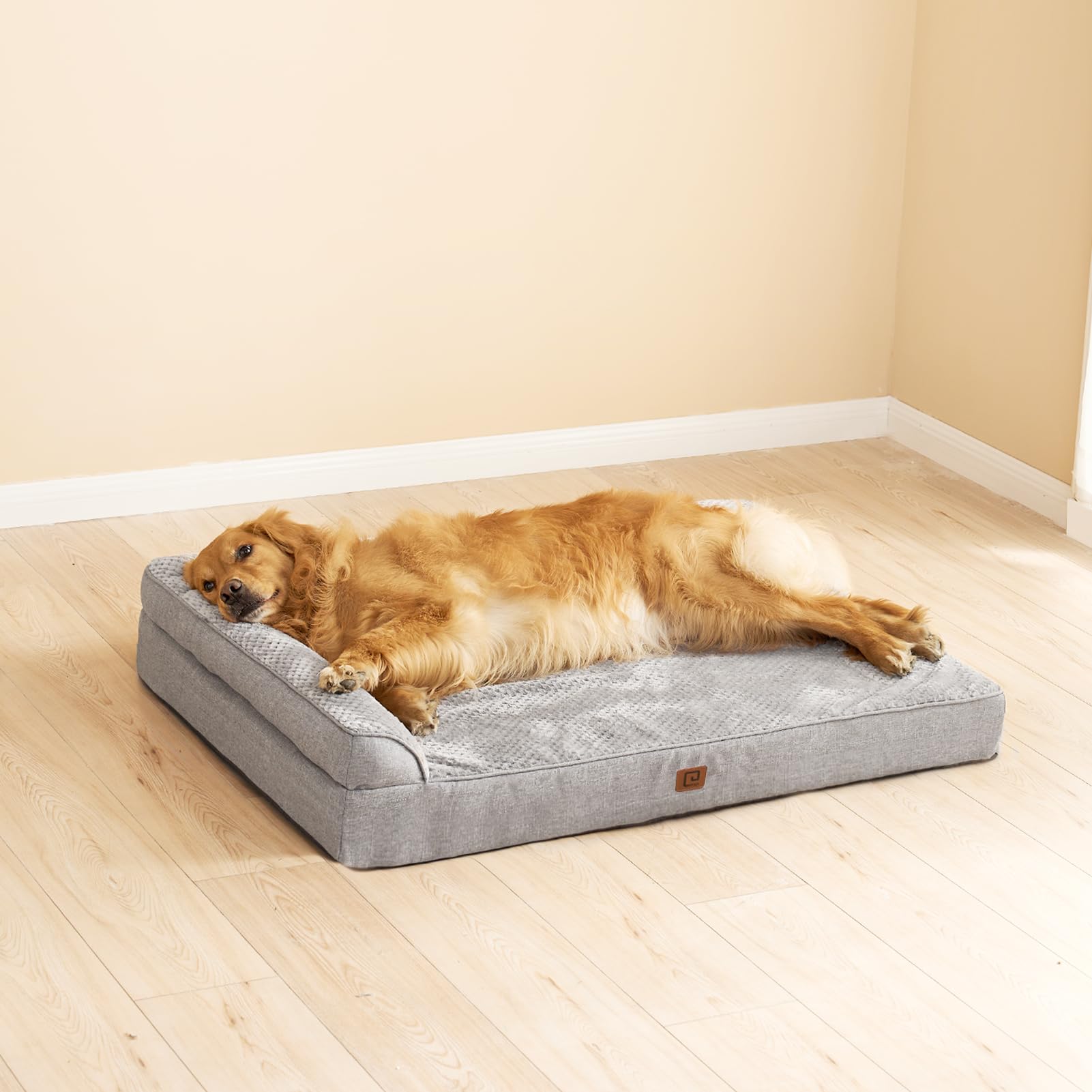 EHEYCIGA memory foam bed rebounds quickly after unpacking
