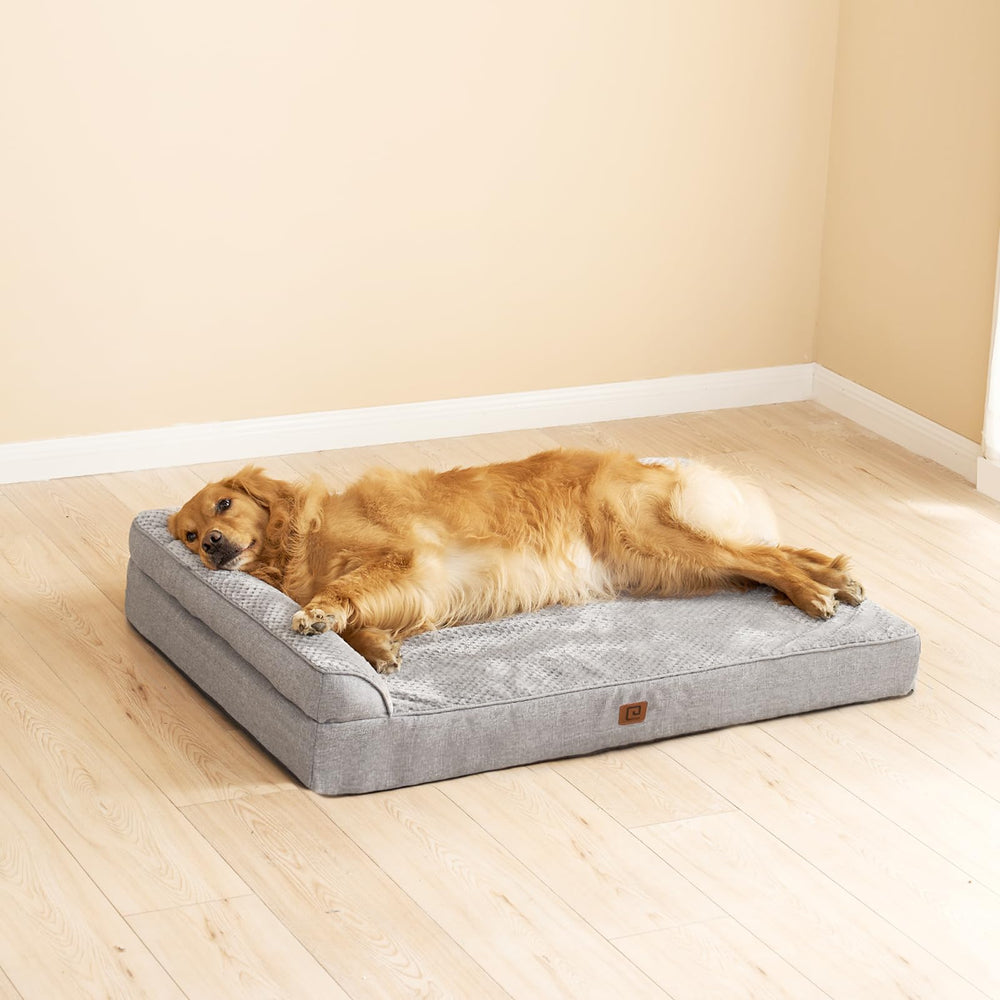 EHEYCIGA memory foam bed rebounds quickly after unpacking