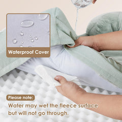 EHEYCIGA memory foam egg-crate layer provides even pressure relief for joints