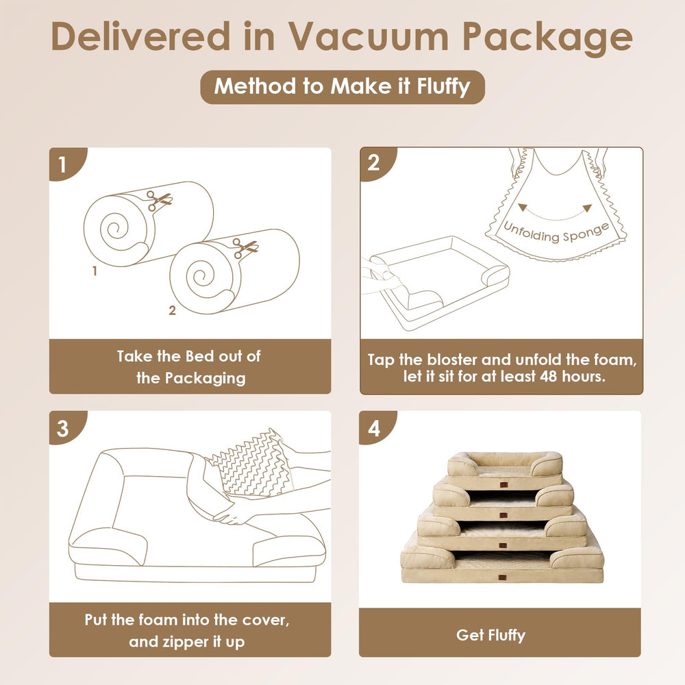EHEYCIGA memory-foam egg-crate layer provides even pressure relief.