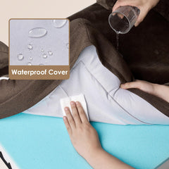 EHEYCIGA memory foam inside with egg-crate layer for balanced comfort