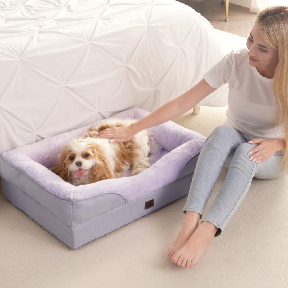 EHEYCIGA plush fleece top adds cozy surface for lounging.