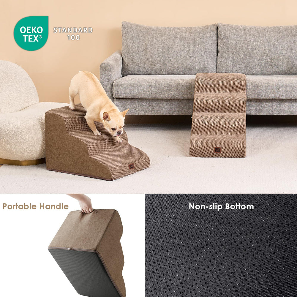 EHEYCIGA non-slip-base keeps stairs stable on indoor floors.