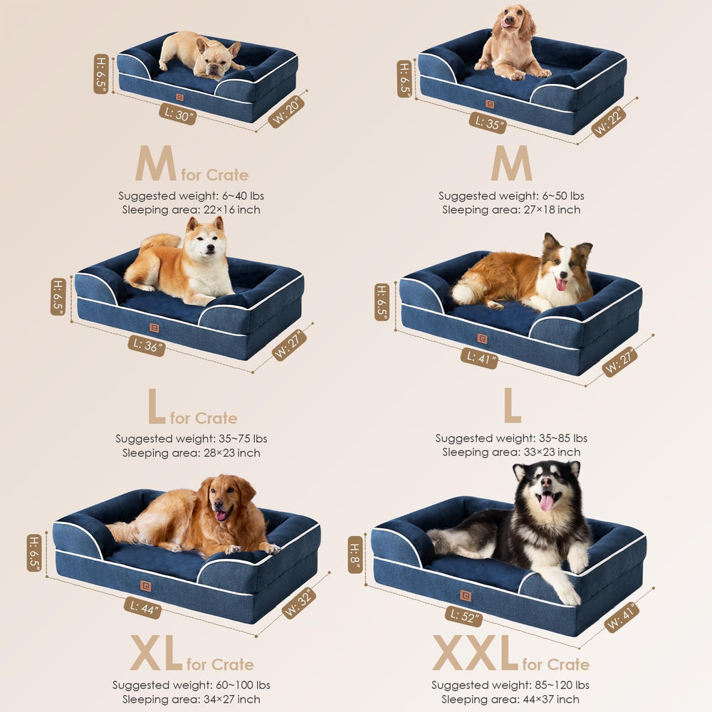 EHEYCIGA non-slip bottom helps keep the bed in place