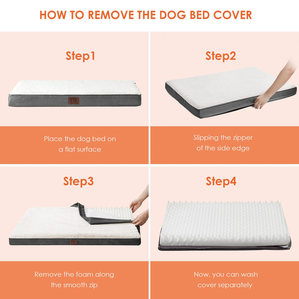 EHEYCIGA non-slip bottom keeps bed in place during movement.
