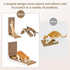 EHEYCIGA non-toxic corrugated-paper texture ensures safe scratching