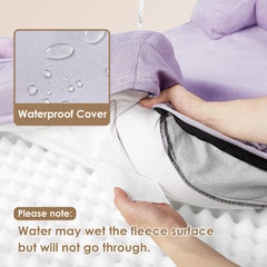 Memory foam close-up highlighting even pressure distribution for comfort