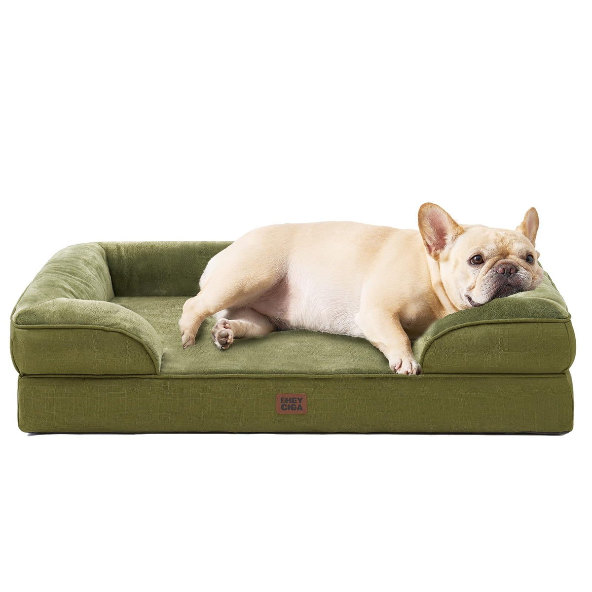 EHEYCIGA orthopedic bed memory foam egg-crate delivers even support for comfortable naps.