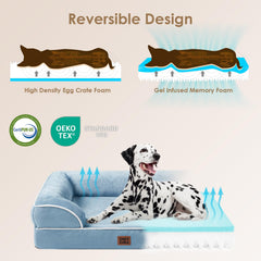 EHEYCIGA orthopedic bed three-sided bolsters support the neck