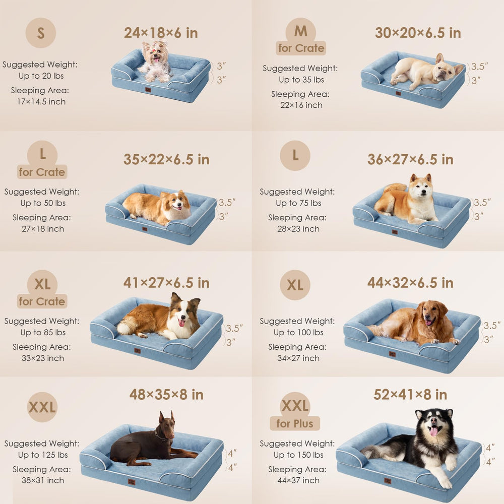 EHEYCIGA orthopedic bed waterproof cover detail for a dry resting surface
