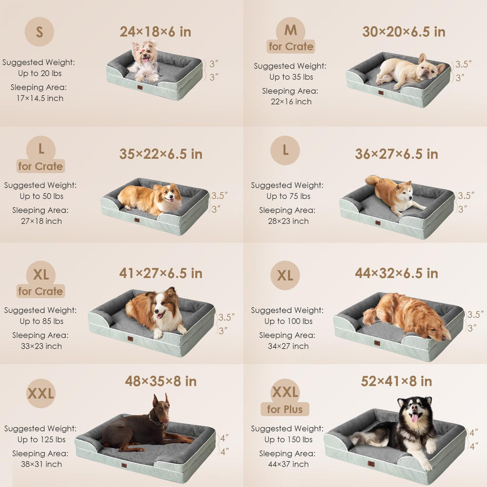 EHEYCIGA orthopedic bed XL bolsters close-up highlights neck and head comfort.