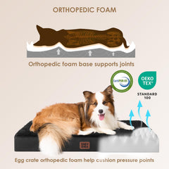 EHEYCIGA egg-crate foam provides supportive cushioning for joints.