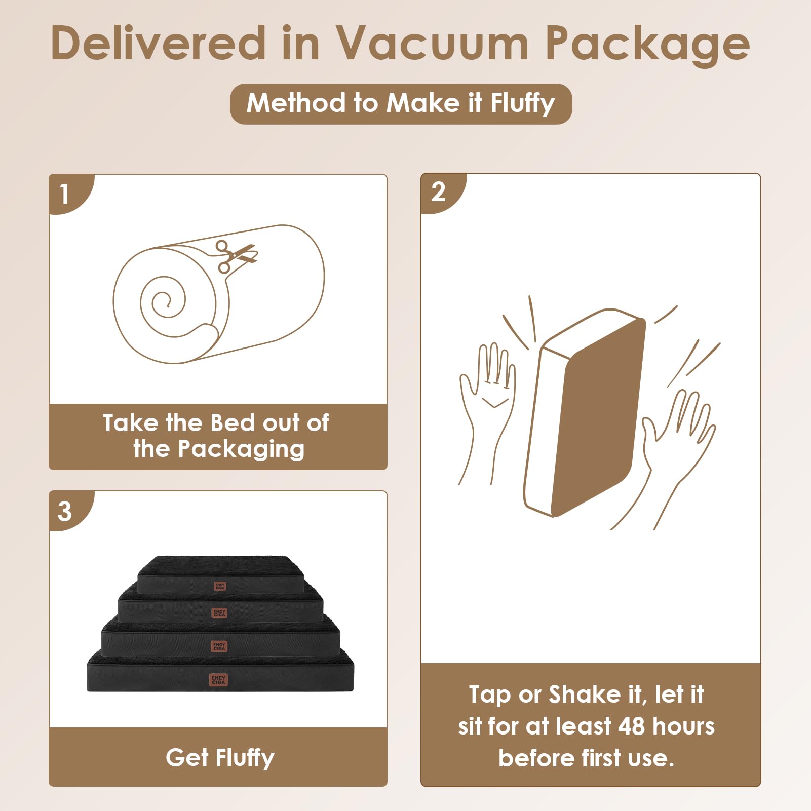 EHEYCIGA machine-washable cover for easy laundry care.