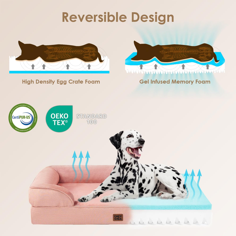 EHEYCIGA egg-crate memory foam contours to joints for supported rest.