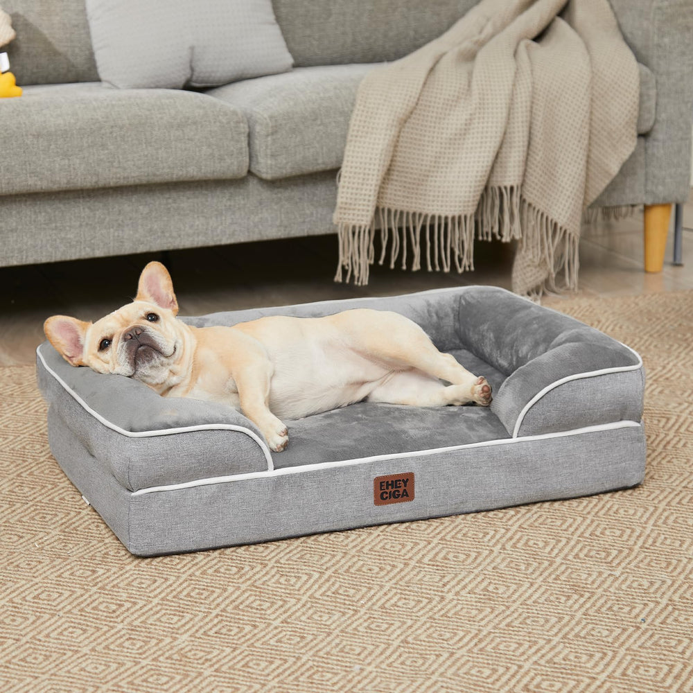 EHEYCIGA orthopedic dog bed expands 24-48 hours after unpacking
