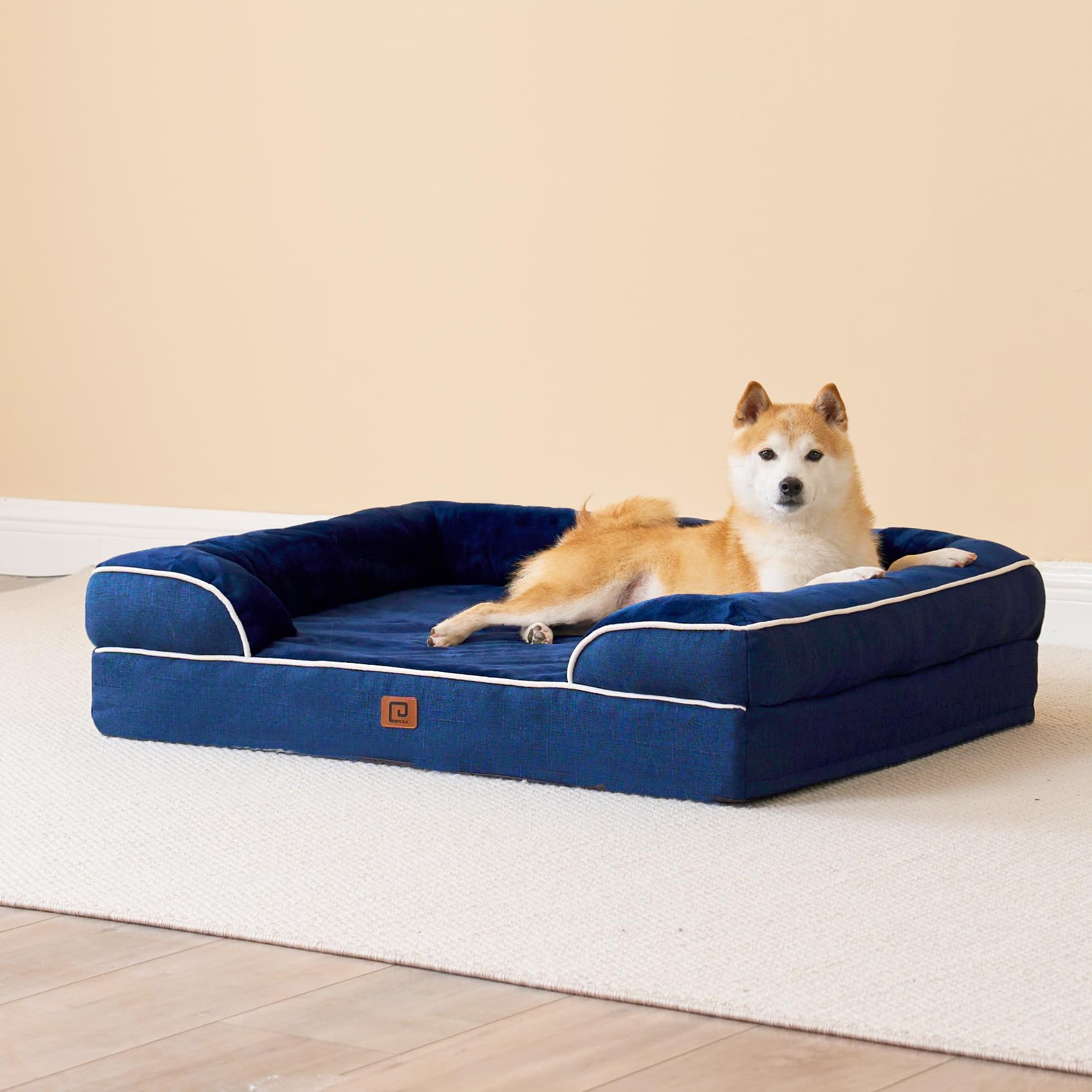 EHEYCIGA extra-large bed fits big breeds with ample room to stretch.