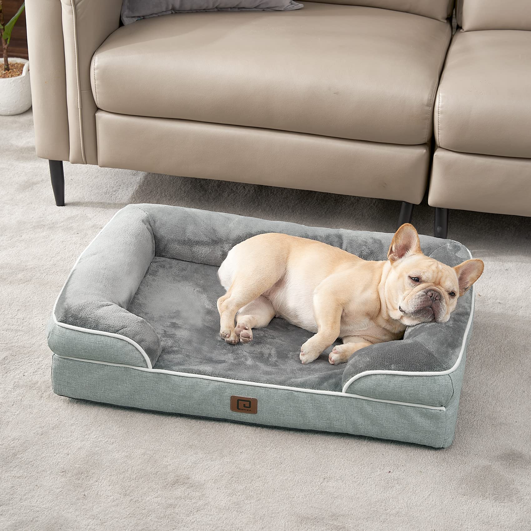 EHEYCIGA orthopedic dog bed large dog naps comfortably